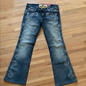 Swarovski embellished jeans